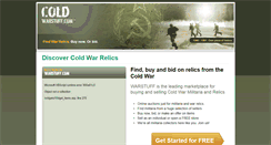 Desktop Screenshot of coldwarstuff.com