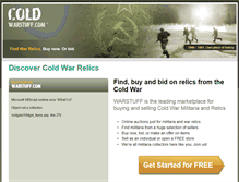 Tablet Screenshot of coldwarstuff.com